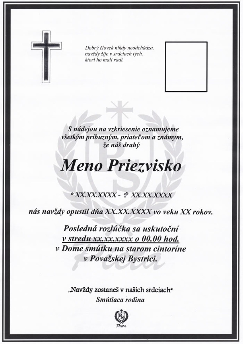 parte s čiernym krížom